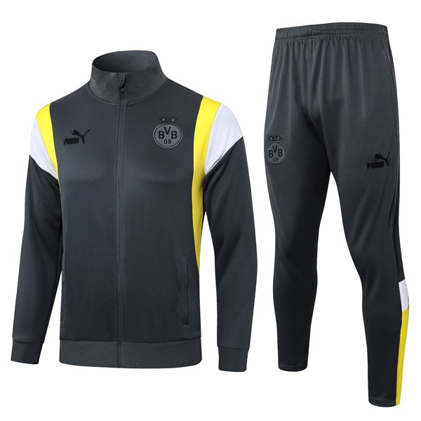 Trainingsanzug Borussia Dortmund 2024 Grau 2